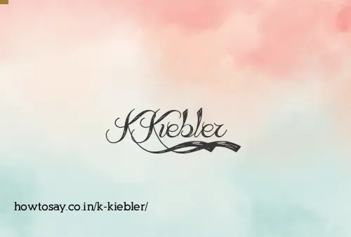K Kiebler
