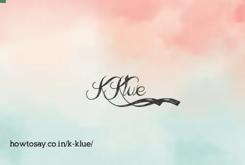 K Klue