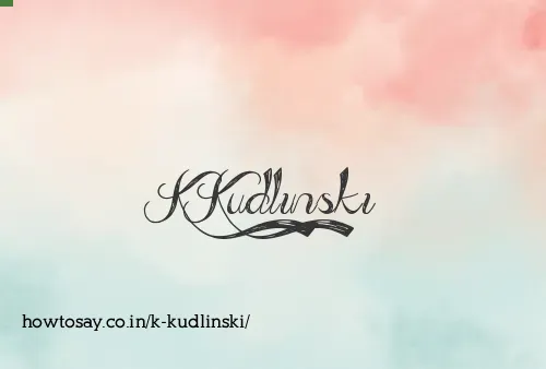 K Kudlinski