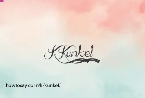 K Kunkel
