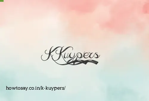 K Kuypers
