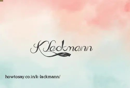 K Lackmann