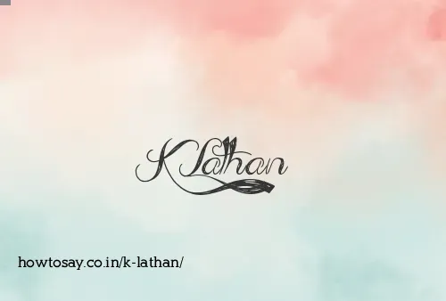 K Lathan