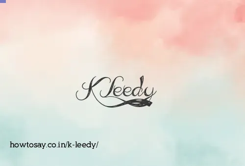 K Leedy