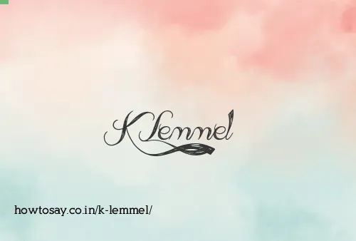 K Lemmel