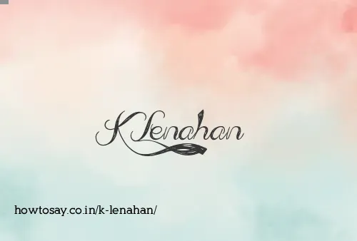 K Lenahan