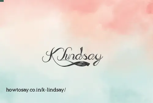 K Lindsay