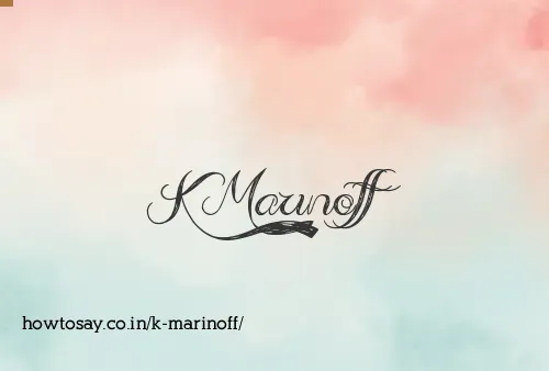 K Marinoff
