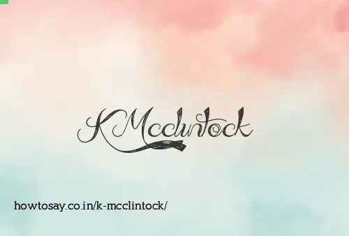 K Mcclintock