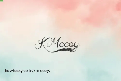 K Mccoy