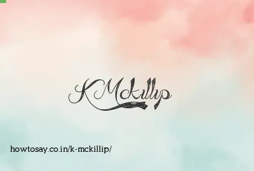 K Mckillip