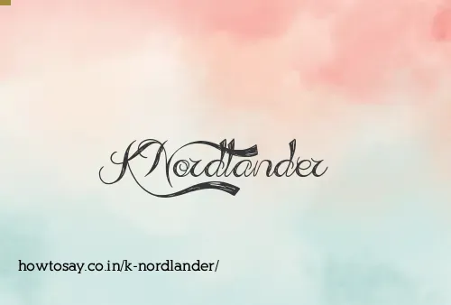 K Nordlander