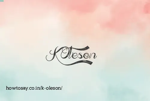 K Oleson