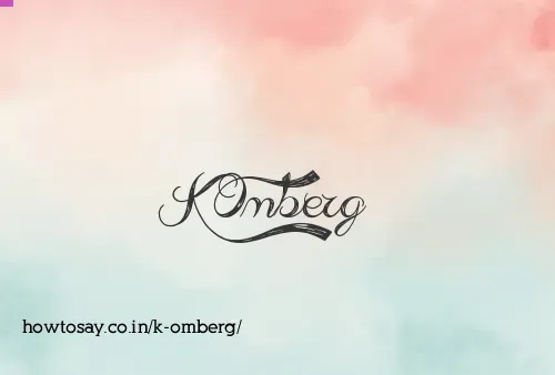 K Omberg