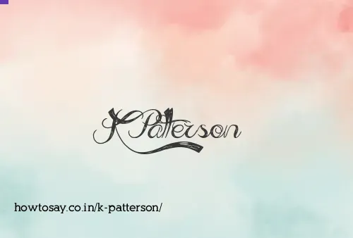K Patterson