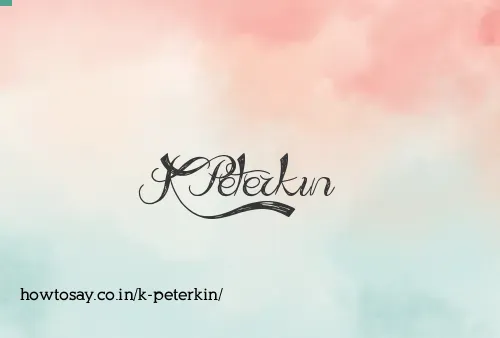 K Peterkin