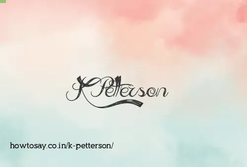 K Petterson