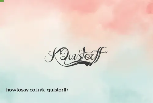 K Quistorff