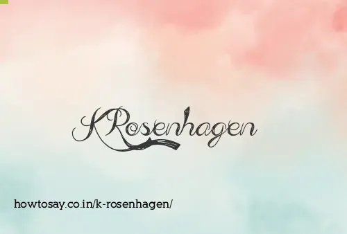 K Rosenhagen