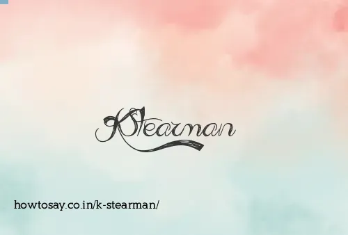 K Stearman