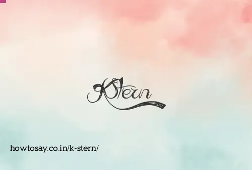 K Stern