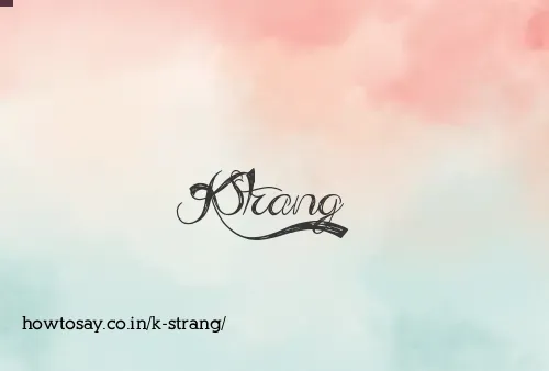 K Strang