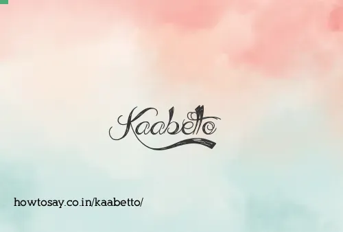 Kaabetto