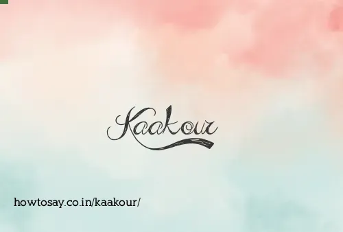 Kaakour