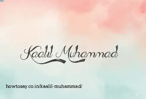 Kaalil Muhammad