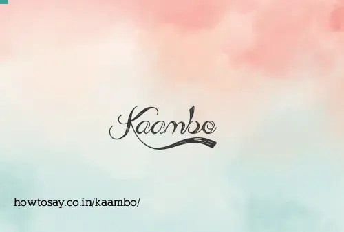 Kaambo