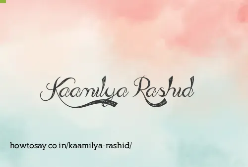 Kaamilya Rashid