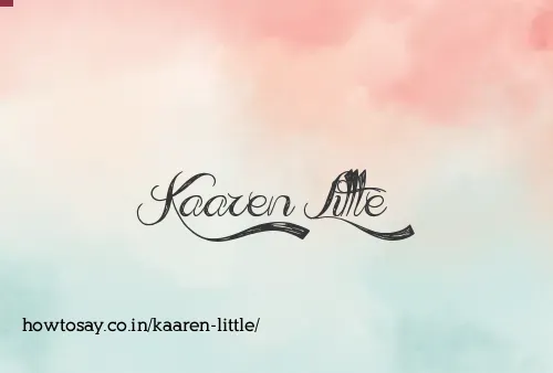 Kaaren Little