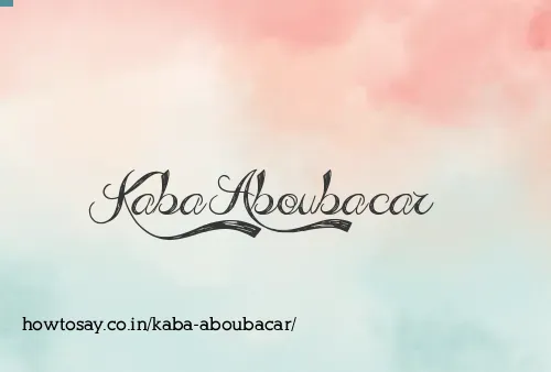 Kaba Aboubacar