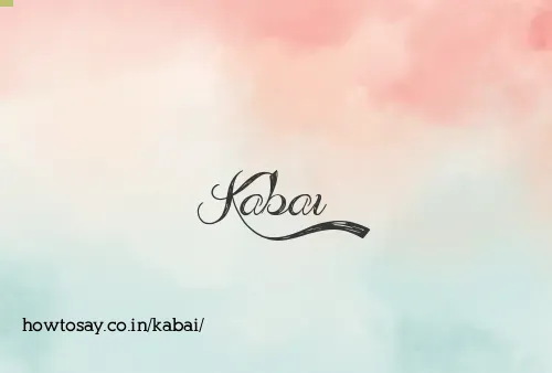 Kabai