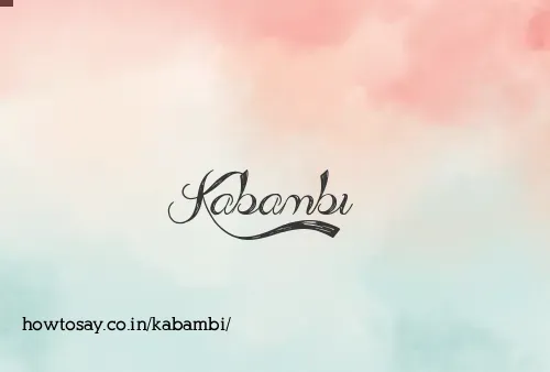 Kabambi