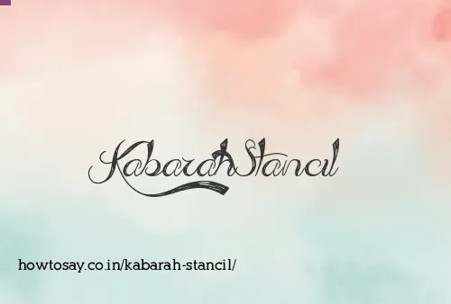 Kabarah Stancil