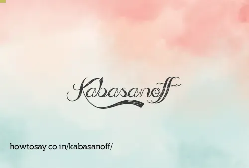 Kabasanoff