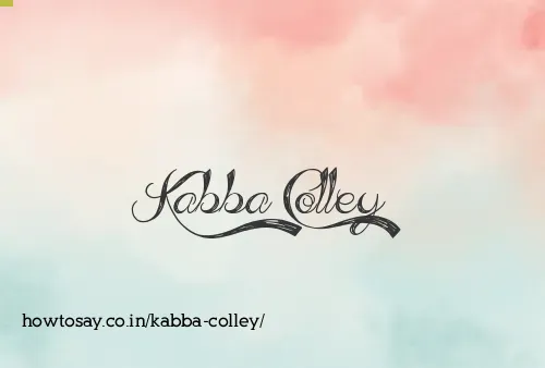 Kabba Colley