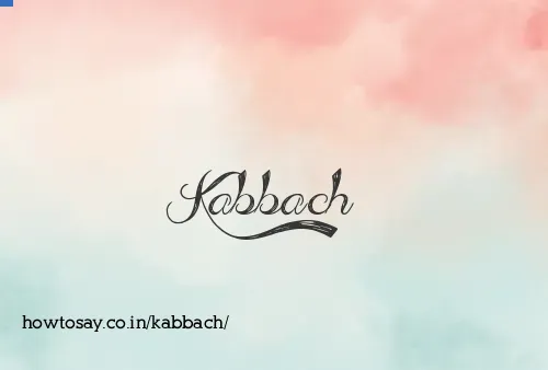 Kabbach