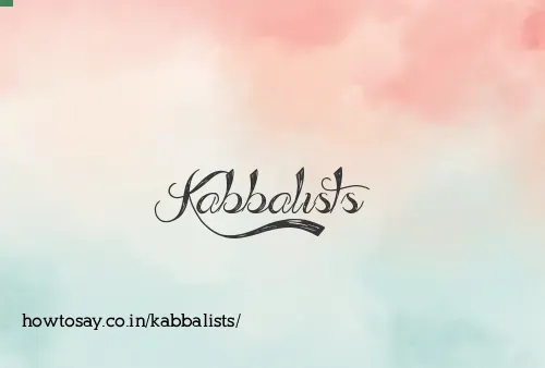 Kabbalists