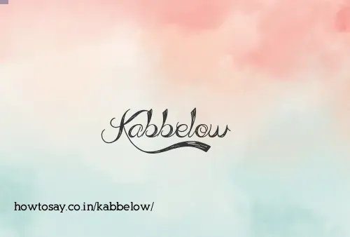 Kabbelow