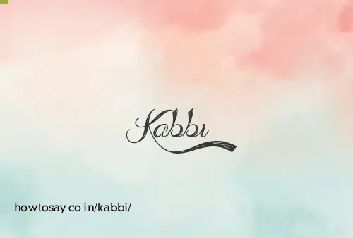 Kabbi