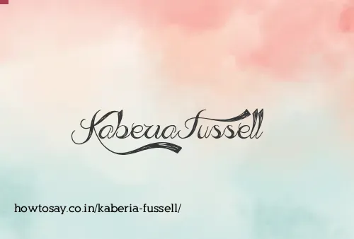 Kaberia Fussell
