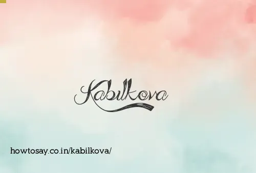 Kabilkova