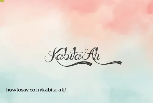 Kabita Ali