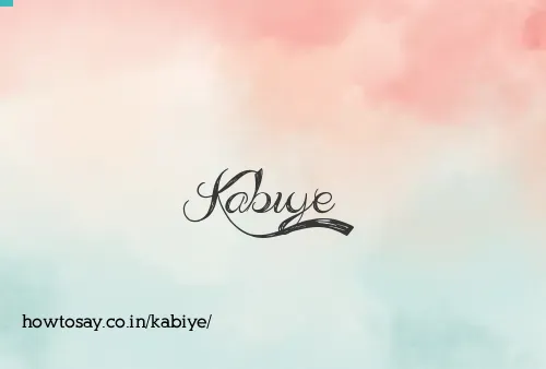 Kabiye