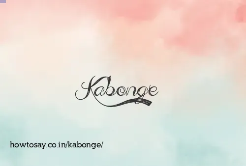 Kabonge