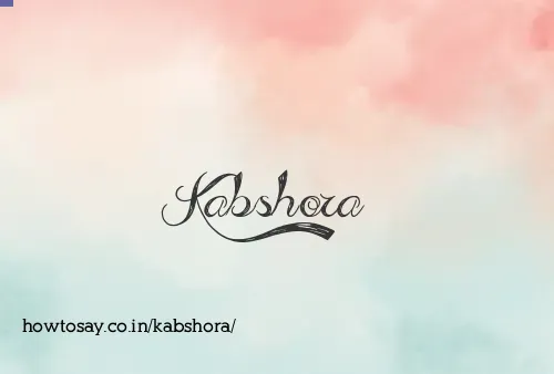 Kabshora