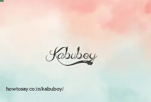 Kabuboy