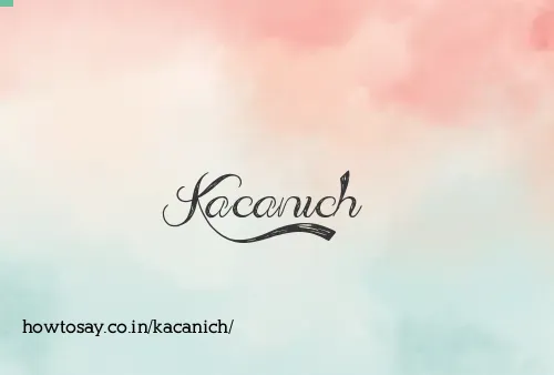 Kacanich
